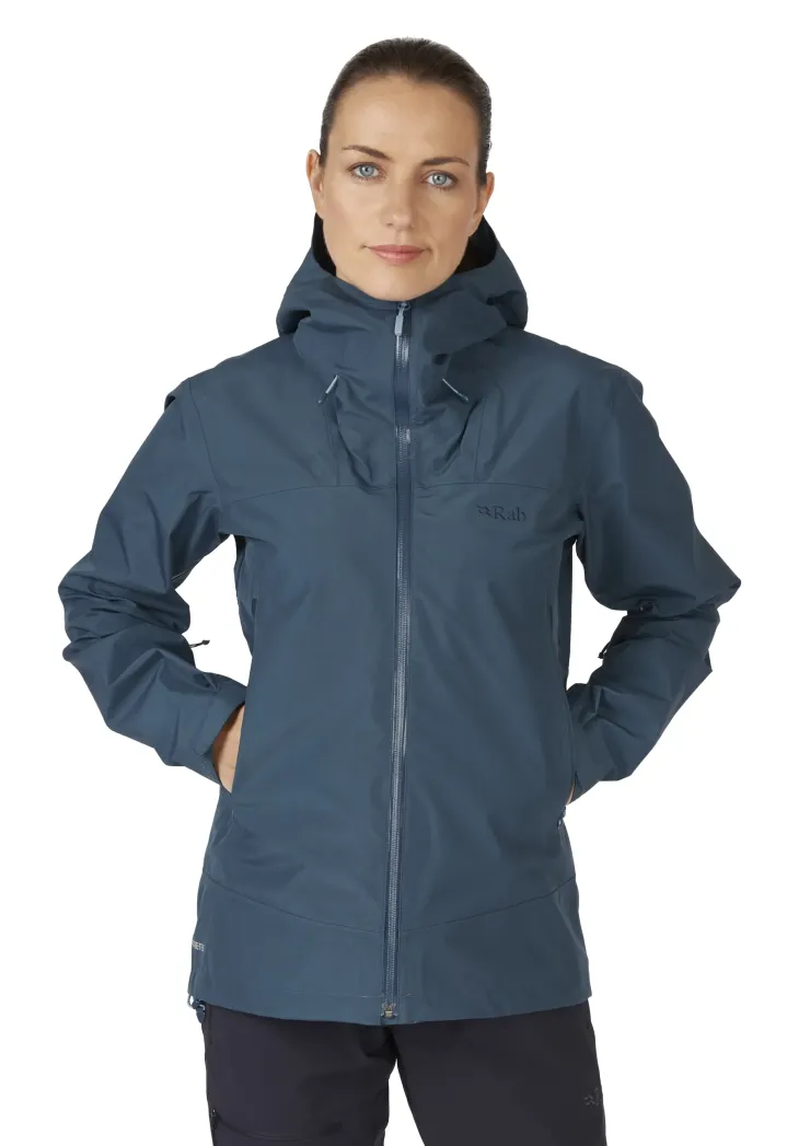 Waterproof Jackets-Rab Womens Namche GTX Jacket - Orion Blue