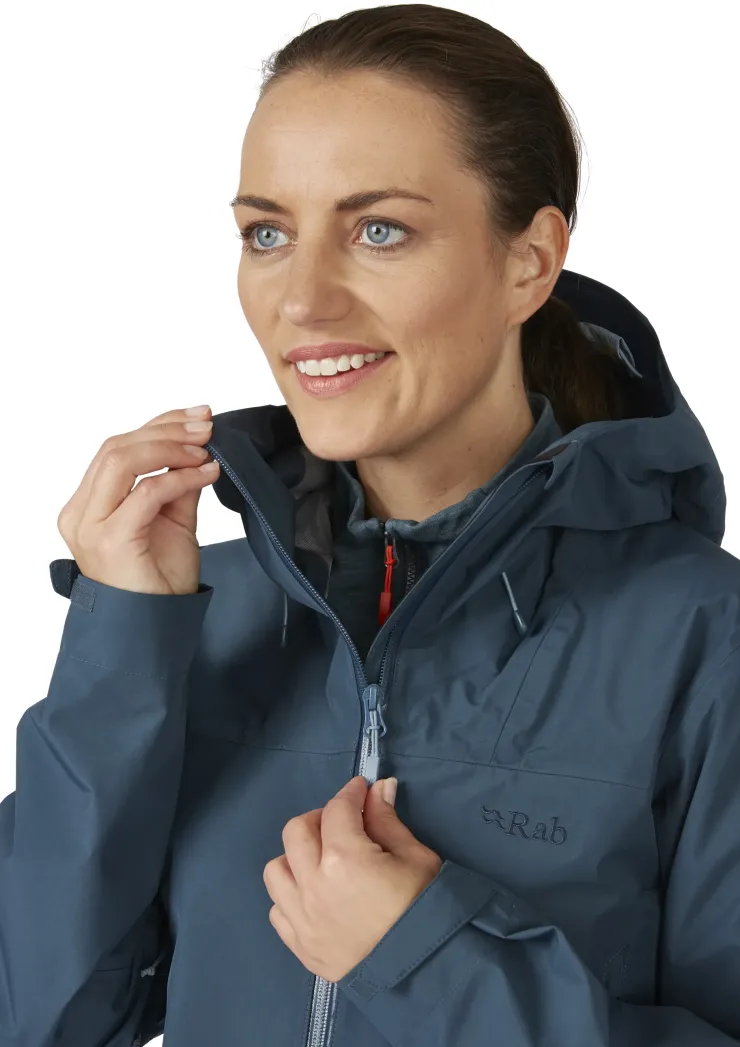 Waterproof Jackets-Rab Womens Namche GTX Jacket - Orion Blue