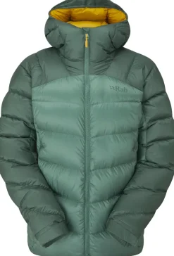 Insulated Jackets-Rab Womens Neutrino Pro Jacket - Green Slate-Eucalyptus