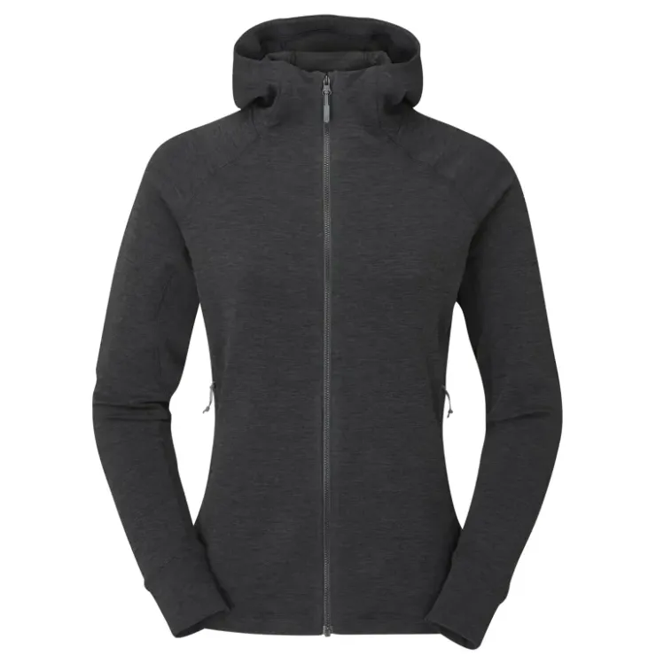 Fleece & Mid Layer-Rab Womens Nexus Hoody - Black