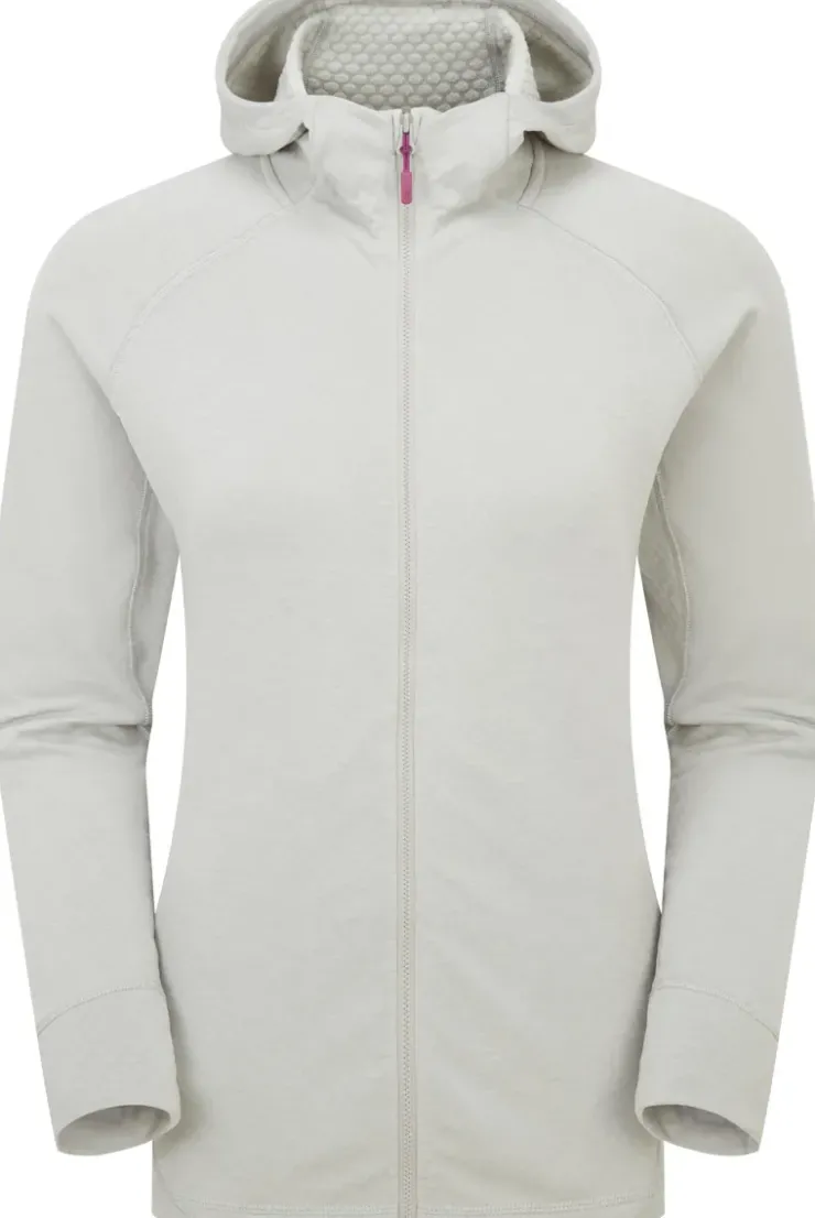 Fleece & Mid Layer-Rab Womens Nexus Hoody - Light Zinc