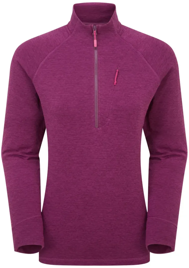 Fleece & Mid Layer-Rab Womens Nexus Pull-On - Mulberry