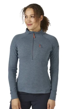 Fleece & Mid Layer-Rab Womens Nexus Pull On - Orion Blue