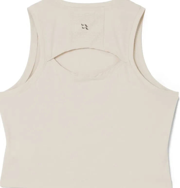 T-Shirts & Baselayers-Rab Womens Rivelin Crop Tank - Pebble