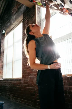 T-Shirts & Baselayers-Rab Womens Rivelin Crop Tank - Sage