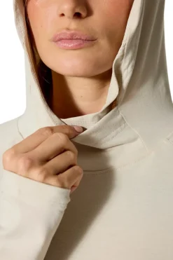 Fleece & Mid Layer-Rab Womens Rivelin Hoody - Pebble