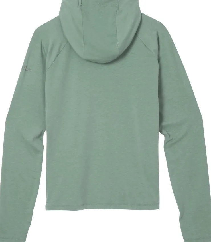 Fleece & Mid Layer-Rab Womens Rivelin Hoody - Sage