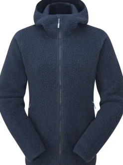 Fleece & Mid Layer-Rab Womens Shearling Hoody - Deep Ink