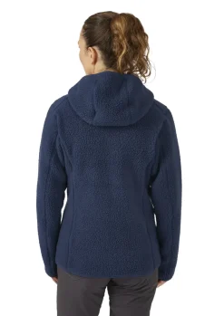 Fleece & Mid Layer-Rab Womens Shearling Hoody - Deep Ink