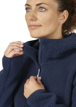 Fleece & Mid Layer-Rab Womens Shearling Hoody - Deep Ink