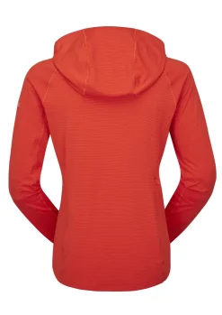 Fleece & Mid Layer-Rab Womens Sonic Hoody - Red Grapefruit