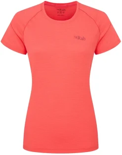 T-Shirts & Baselayers-Rab Womens Sonic Short Sleeved Tee - Hibiscus
