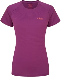 T-Shirts & Baselayers-Rab Womens Sonic Short Sleeved Tee - Plum