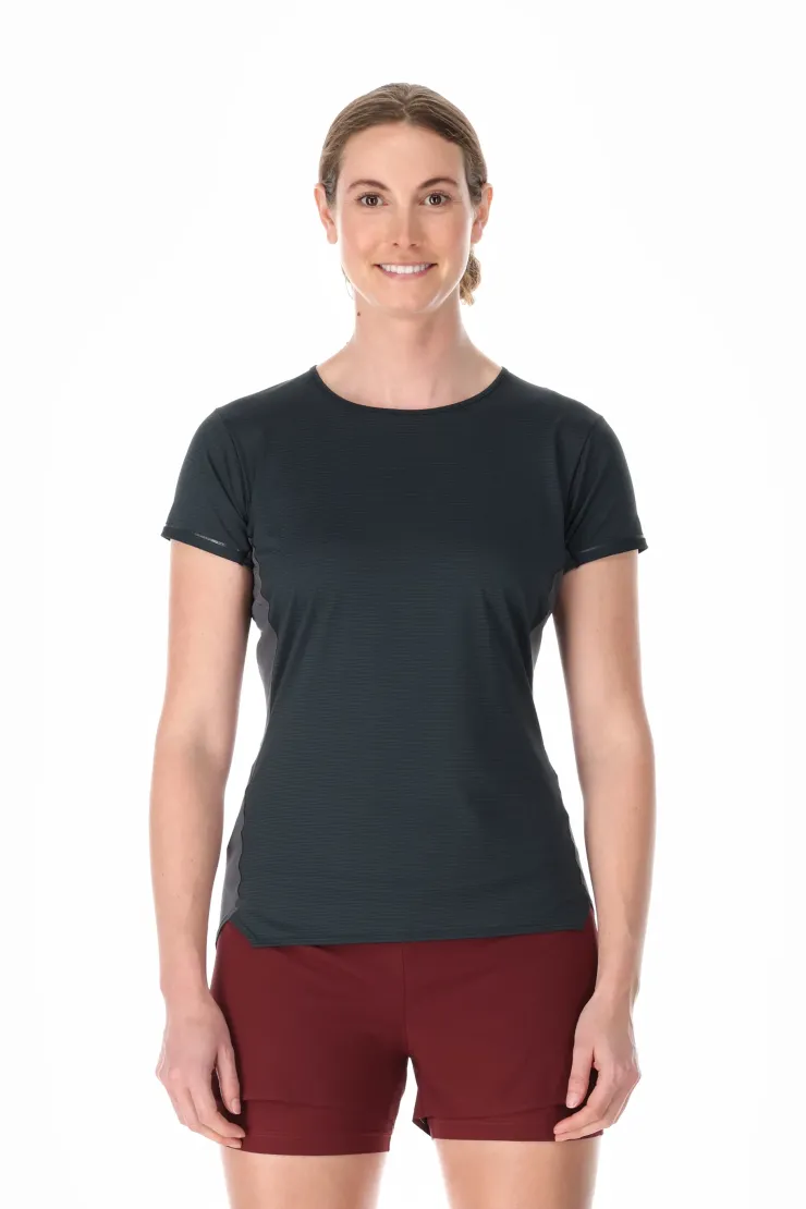 T-Shirts & Baselayers-Rab Womens Sonic Ultra Tee - Beluga-Graphene
