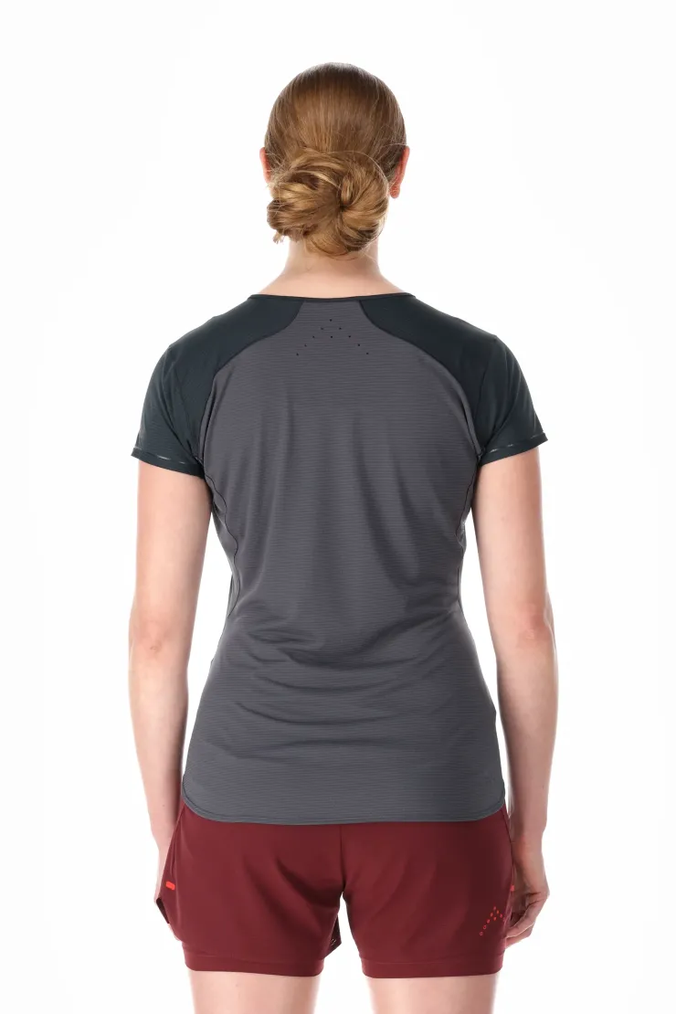 T-Shirts & Baselayers-Rab Womens Sonic Ultra Tee - Beluga-Graphene