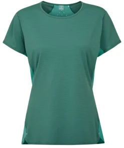 T-Shirts & Baselayers-Rab Womens Sonic Ultra Tee - Eucalyptus-Glacier Blue