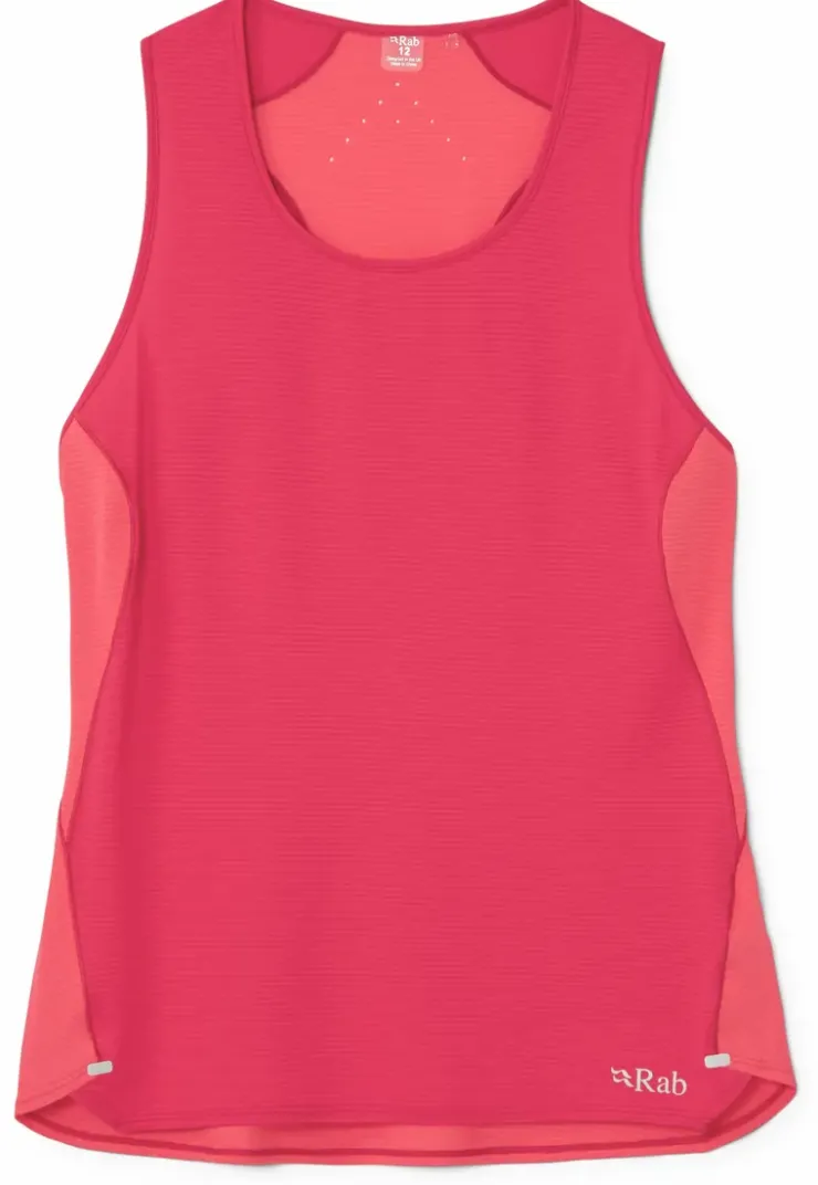 T-Shirts & Baselayers-Rab Womens Sonic Ultra Vest - Watermelon-Hibiscus