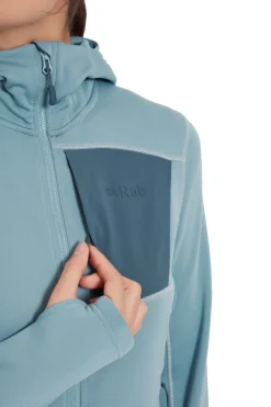 Fleece & Mid Layer-Rab Womens Superflux Hoody - Citadel
