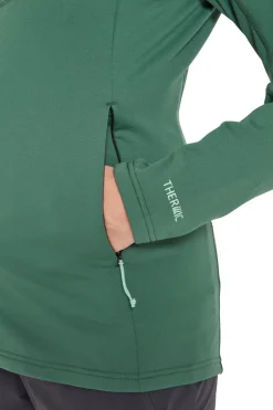 Fleece & Mid Layer-Rab Womens Superflux Hoody - Green Slate