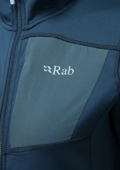 Fleece & Mid Layer-Rab Womens Superflux Hoody - Tempest Blue