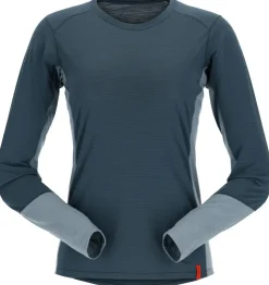 T-Shirts & Baselayers-Rab Womens Syncrino Base LS Tee - Orion Blue