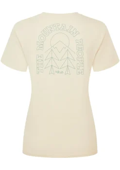 T-Shirts & Baselayers-Rab Womens Tuku Cirque Tee - Ecru