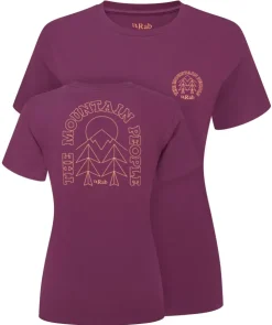 T-Shirts & Baselayers-Rab Womens Tuku Cirque Tee - Mulberry