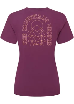 T-Shirts & Baselayers-Rab Womens Tuku Cirque Tee - Mulberry