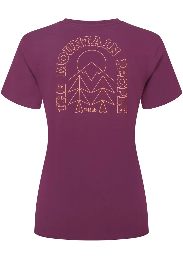 T-Shirts & Baselayers-Rab Womens Tuku Cirque Tee - Mulberry
