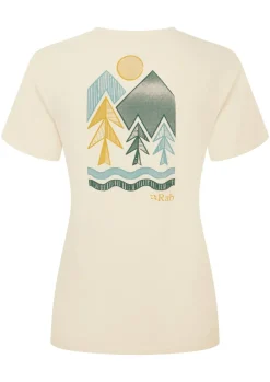 T-Shirts & Baselayers-Rab Womens Tuku Vista Tee - Ecru