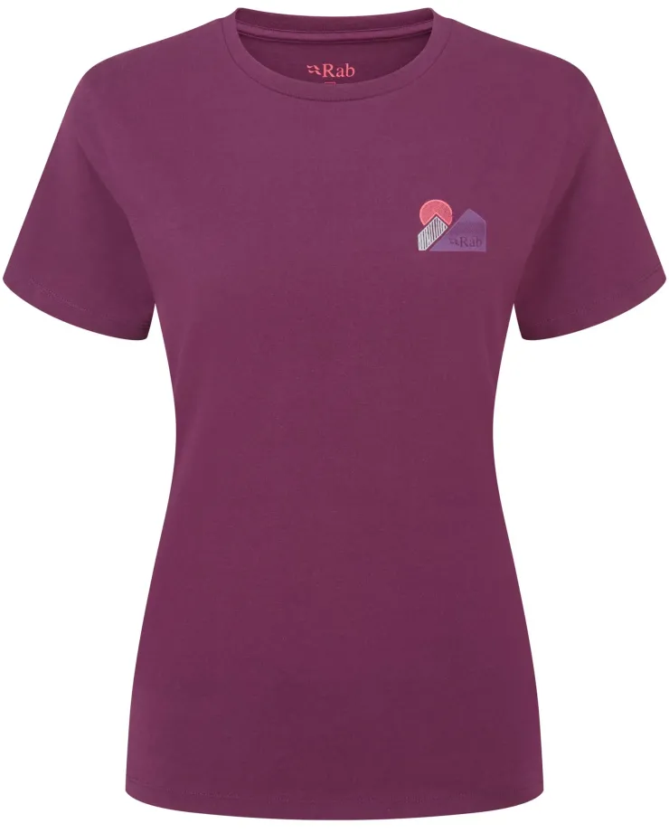 T-Shirts & Baselayers-Rab Womens Tuku Vista Tee - Mulberry
