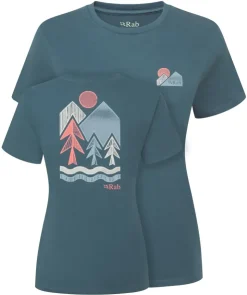 T-Shirts & Baselayers-Rab Womens Tuku Vista Tee - Orion Blue