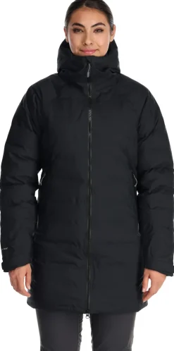 Casual Jackets-Rab Womens Valiance Parka - Black