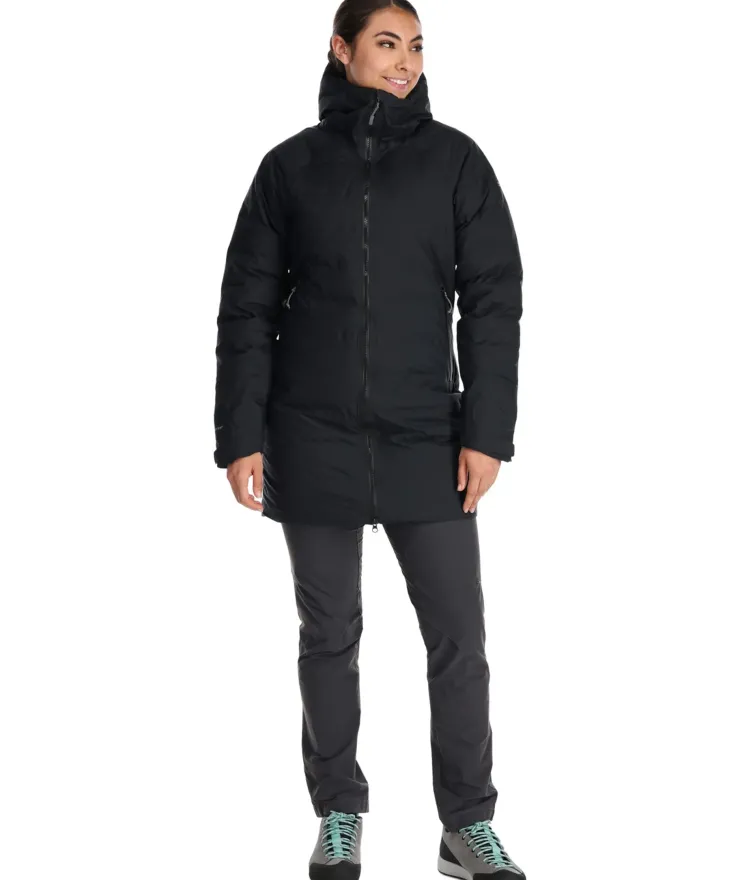 Casual Jackets-Rab Womens Valiance Parka - Black