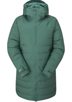 Casual Jackets-Rab Womens Valiance Parka - Green Slate