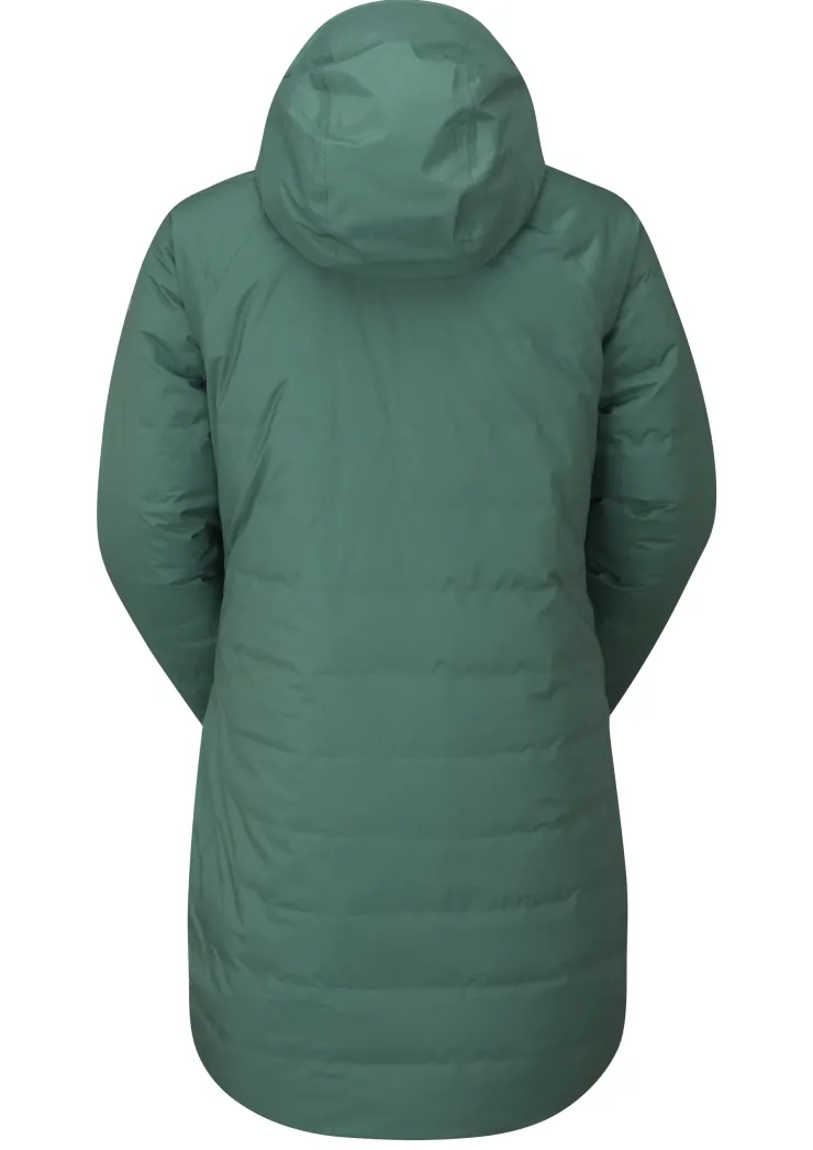 Casual Jackets-Rab Womens Valiance Parka - Green Slate