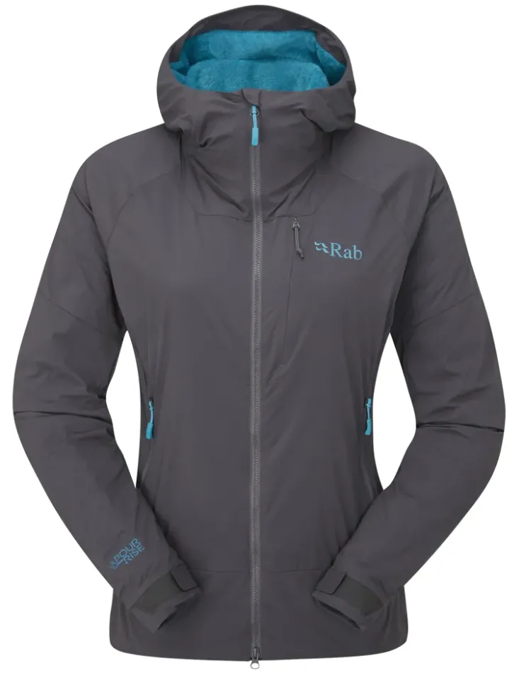 Softshell Jackets-Rab Womens Vapour-Rise Summit Jacket - Graphene
