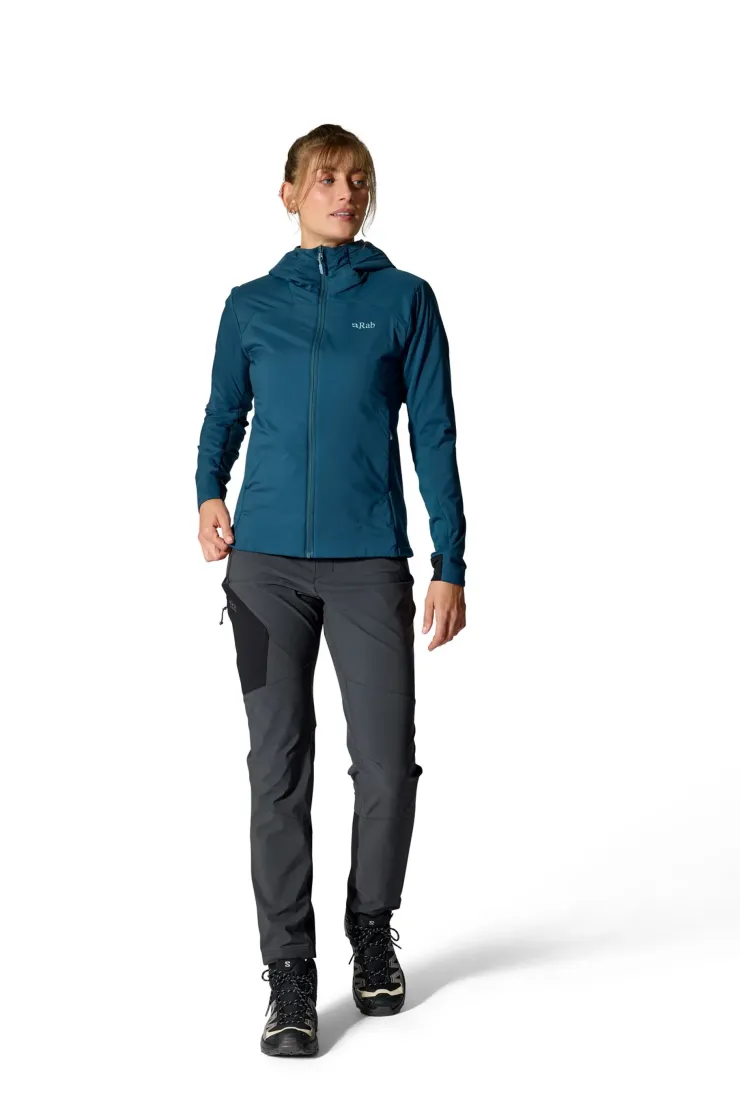 Insulated Jackets-Rab Womens Xenair Alpine Flex Jacket - Tempest Blue