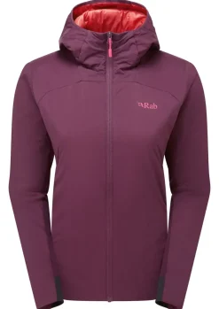 Insulated Jackets-Rab Womens Xenair Alpine Flex Jacket - Mulberry