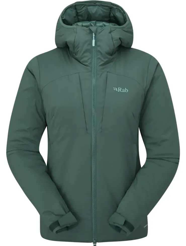Insulated Jackets-Rab Womens Xenair Alpine Jacket - Green Slate