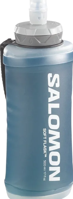 Water Bottles-Salomon Active Handheld Flask - Black-Slate Grey