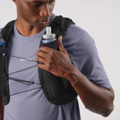 Fast & Light Rucksacks And Vests-Salomon ADV Skin 5 Running Vest Set - Black