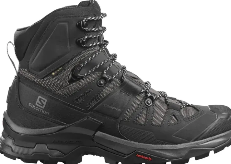 Hiking Shoes & Boots|Hiking Boots-Salomon Mens Quest 4 GTX Boots - Magnet-Black-Quarry