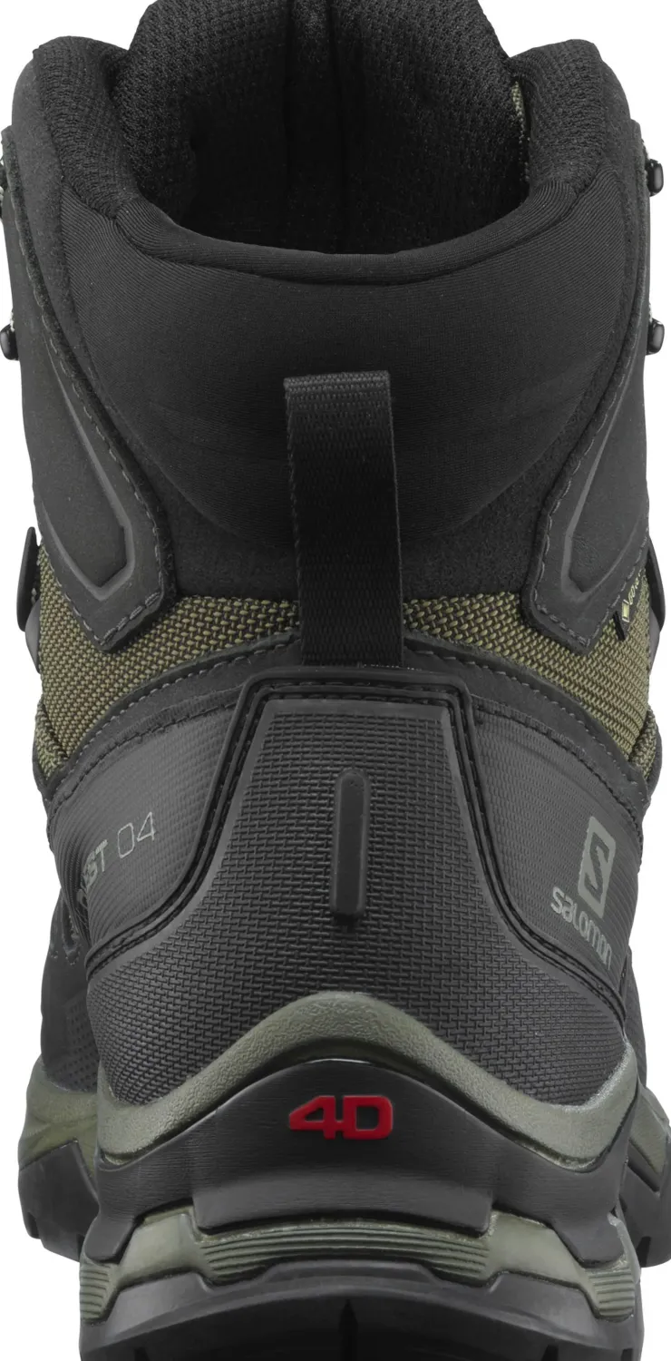 Hiking Shoes & Boots|Hiking Boots-Salomon Mens Quest 4 GTX Boots - Olive Night-Peat-Safari