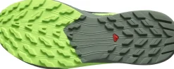 Hiking Shoes & Boots|Running Shoes-Salomon Mens Sense Ride 5 Shoes - Black-Laurel Wreath-Green Gecko