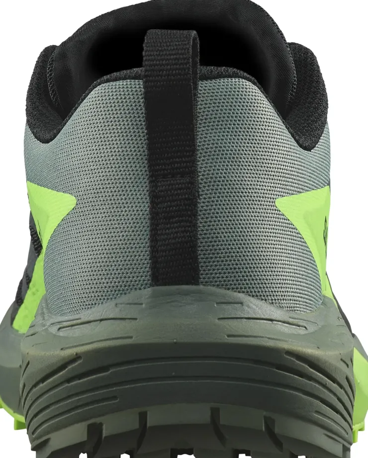 Hiking Shoes & Boots|Running Shoes-Salomon Mens Sense Ride 5 Shoes - Black-Laurel Wreath-Green Gecko
