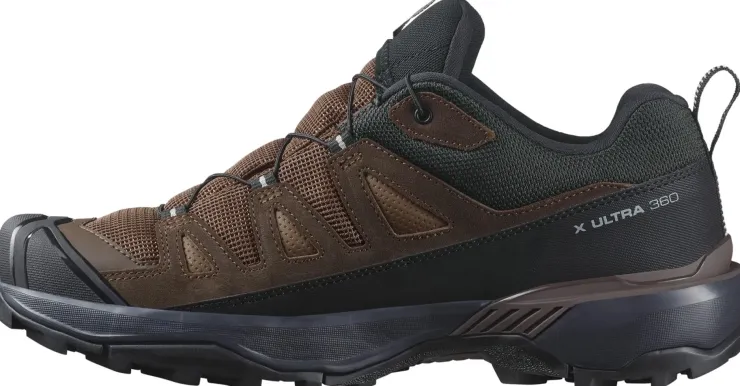 Hiking Shoes & Boots|Walking Shoes-Salomon Mens X Ultra 360 LTR GTX Shoes - Dark Earth-Delicioso-Sharkskin