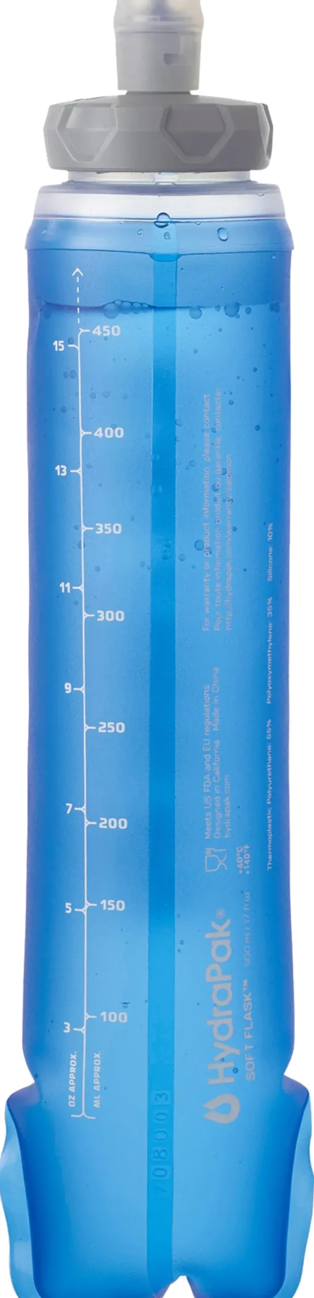 Water Bottles-Salomon Soft Flask - 500Ml - Clear Blue