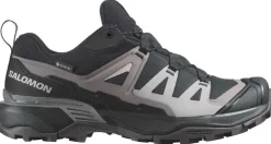 Hiking Shoes & Boots|Walking Shoes-Salomon Womens X Ultra 360 GTX Shoes - Black-Plum Kitten-Shale