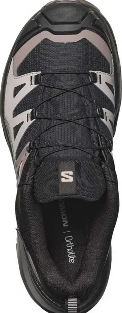 Hiking Shoes & Boots|Walking Shoes-Salomon Womens X Ultra 360 GTX Shoes - Black-Plum Kitten-Shale